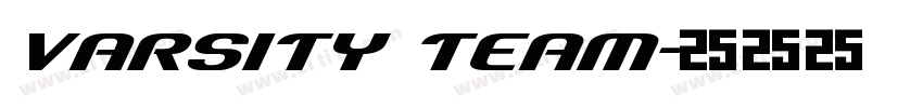 varsity team字体转换